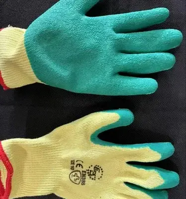 Latex Rubber Coated Gloves, Powder Free